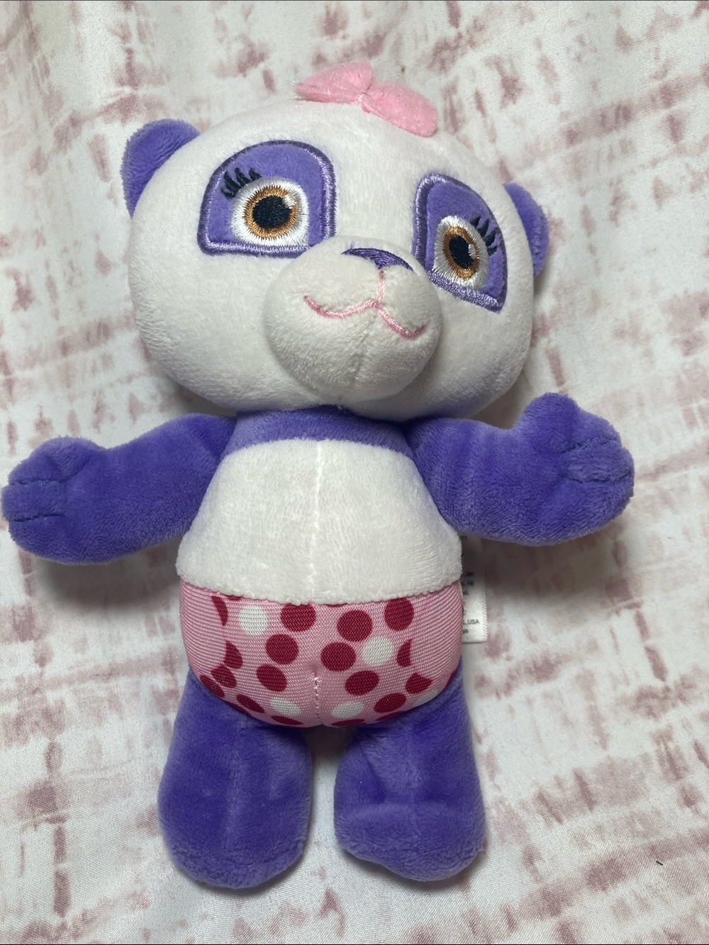 Word Party Plush LULU PANDA Netflix Jim Henson 7" Purple 2017